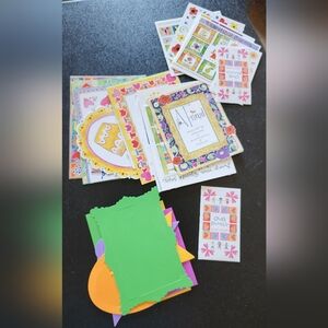 Kathy Davis Collection Scrapbook Cards Borders Mixed Stickers Lot Family/Friends